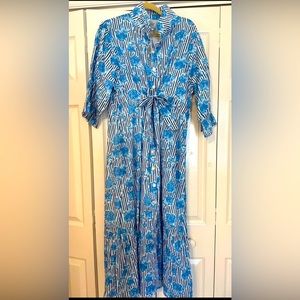 Holly Shae all cotton maxi dress, M/L 12/14
